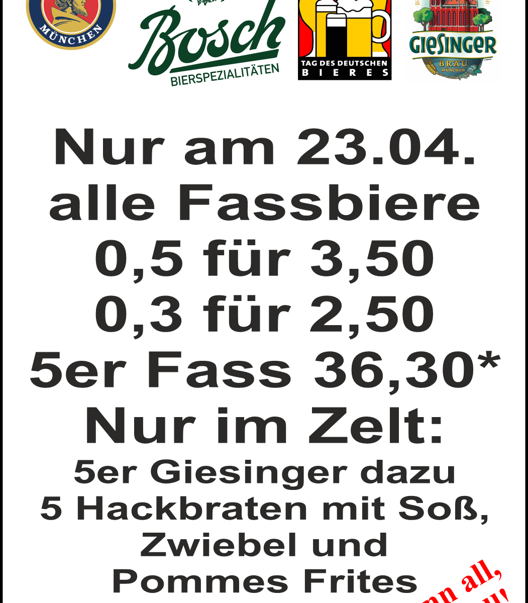Angebot, Giesinger Fass-Bier