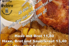 Haxen-Alarm am 27.12. – Das große Vor-Glück-Essen!